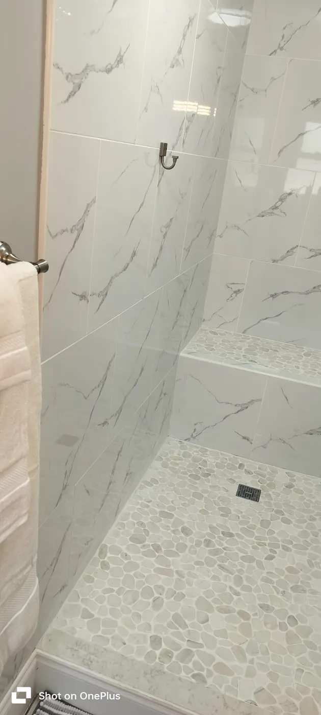 Marble Shower by Just 'N' Time Home Services in the Fort Walton Beach area